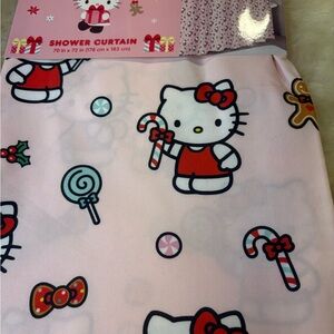 Hello Kitty Christmas Shower Curtain Brand  New